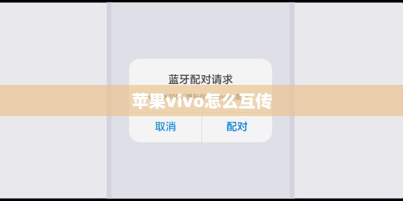 苹果vivo怎么互传