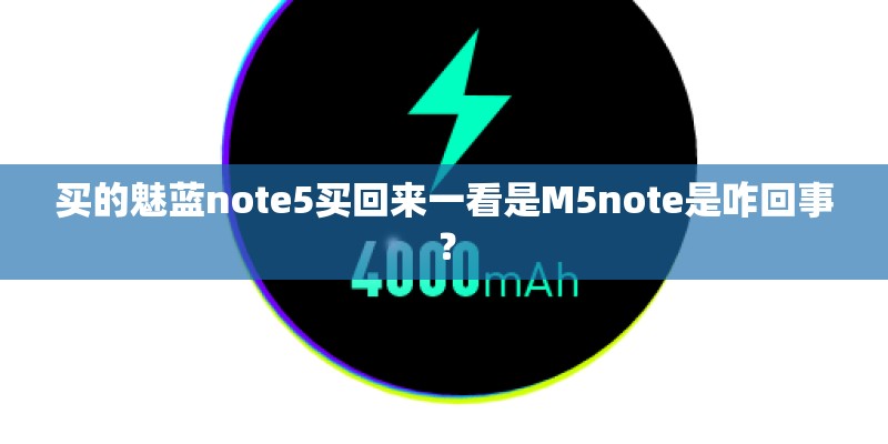 买的魅蓝note5买回来一看是M5note是咋回事？